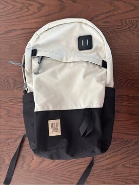 Topo Designs Two-Tone Cream and Black Backpack